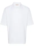 Marni logo-patch polo shirt - White