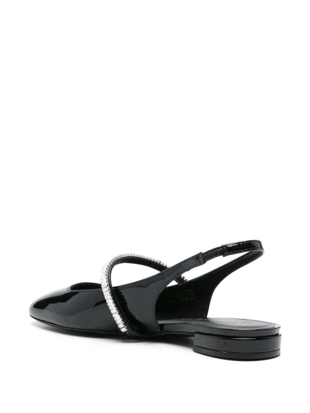 Shop Stuart Weitzman Stefanie Ballet Flats In Black