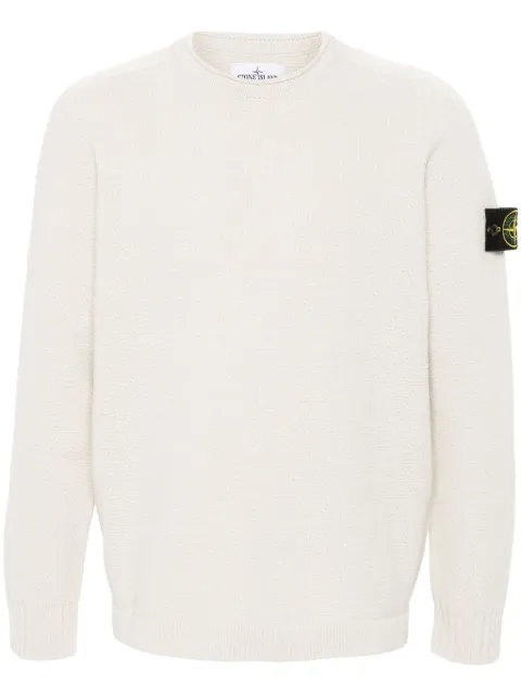 Stone Island Compass-badge crew-neck jumper
