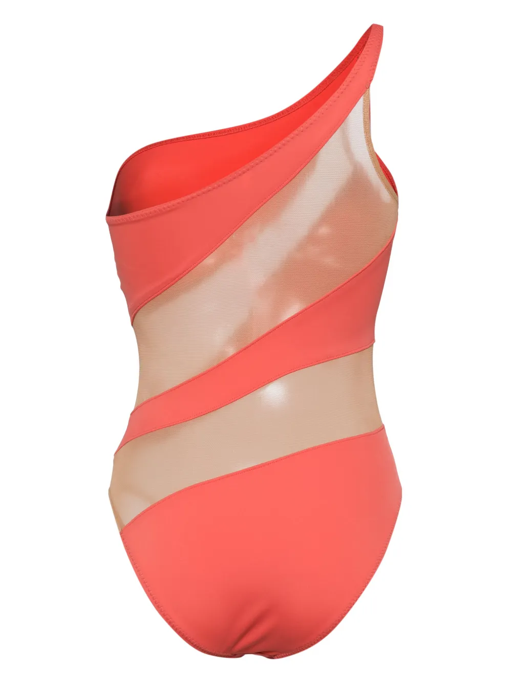 Norma Kamali Snake Mesh Swimsuit Pink FARFETCH