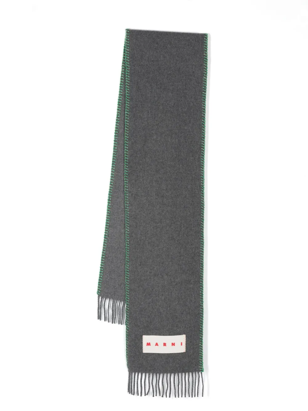 Cheap Marni logo-patch scarf Men