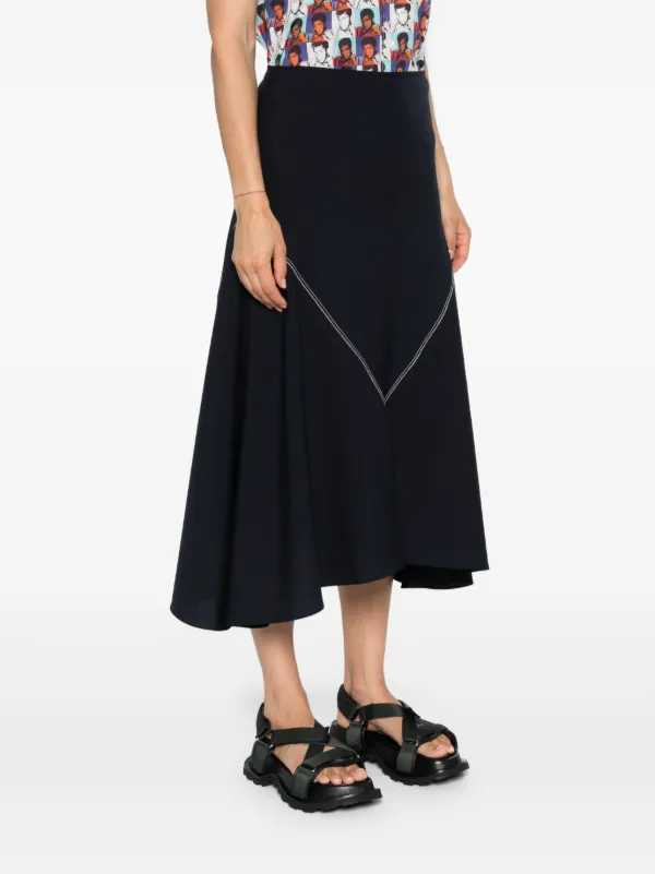【希少！！】 Marni JP FARFETCH | ブルー | スカート ハイウエスト パンツ