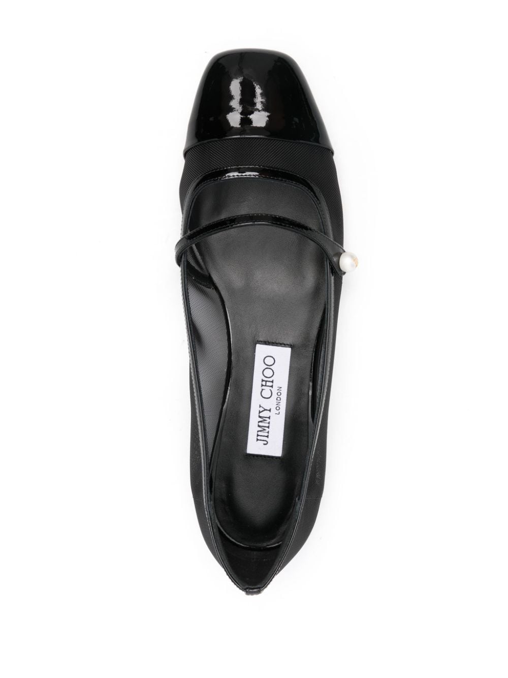 Shop Jimmy Choo Elisa Ballet Flats In Black