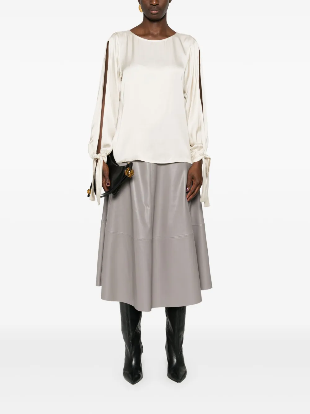 LIU JO satin blouse - Beige