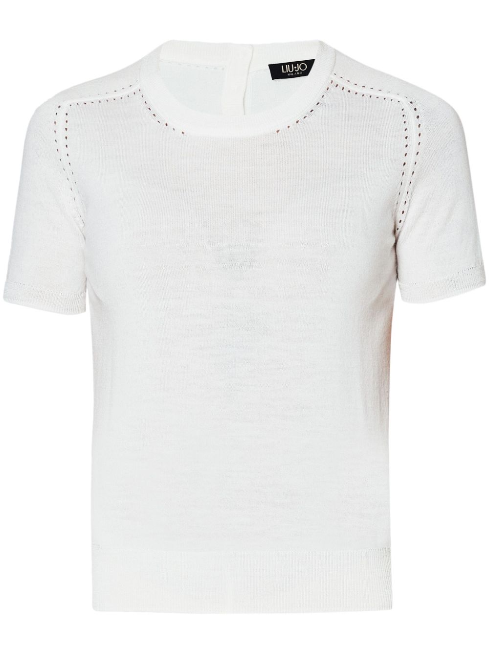 LIU JO virgin wool top - White