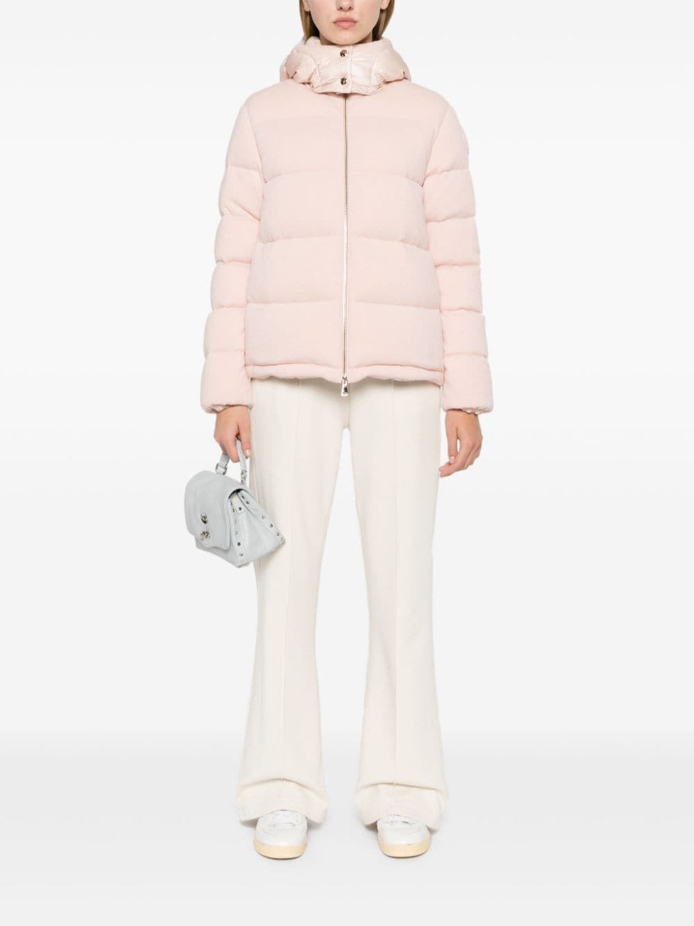Moncler Arimi knitted hooded jacket - Roze