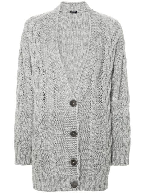 LIU JO chunky-cable-knit cardigan