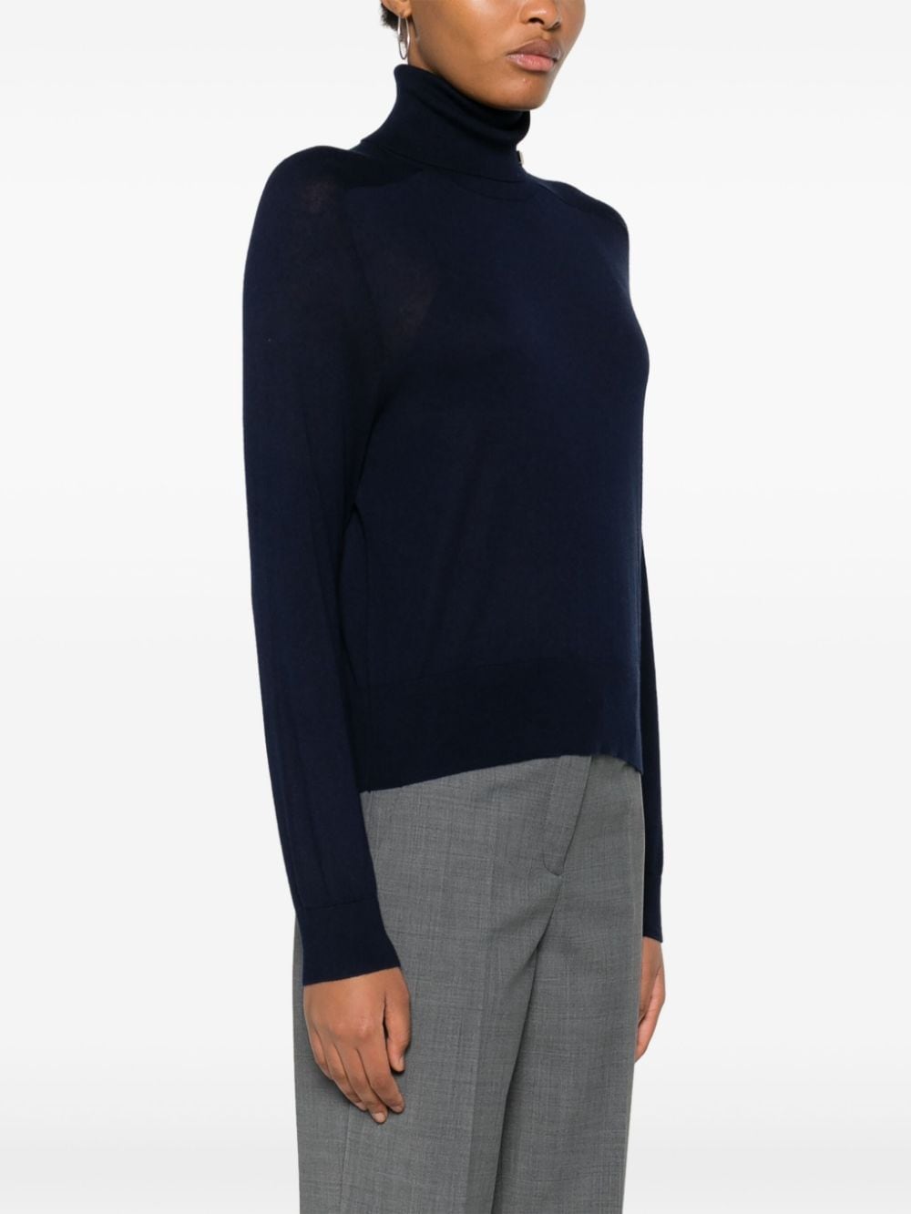 Shop Liu •jo Turtleneck Sweater In Blue