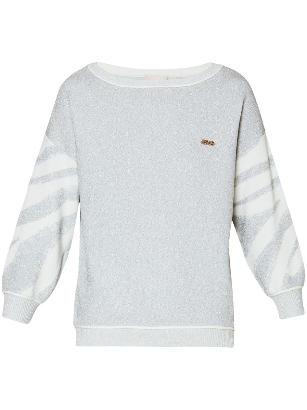 Liu •jo Animal-jacquard Sweater In White