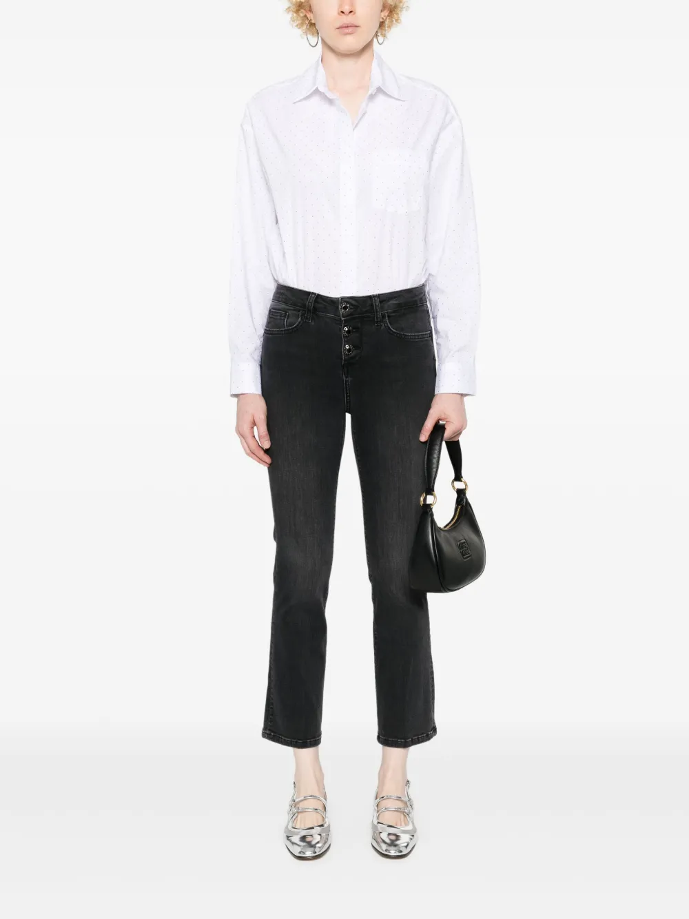 LIU JO Cropped jeans - Zwart