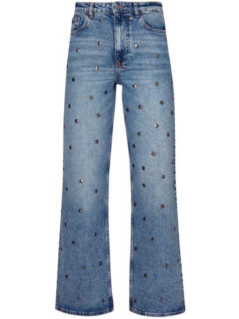 LIU JO stud-embellished flared jeans