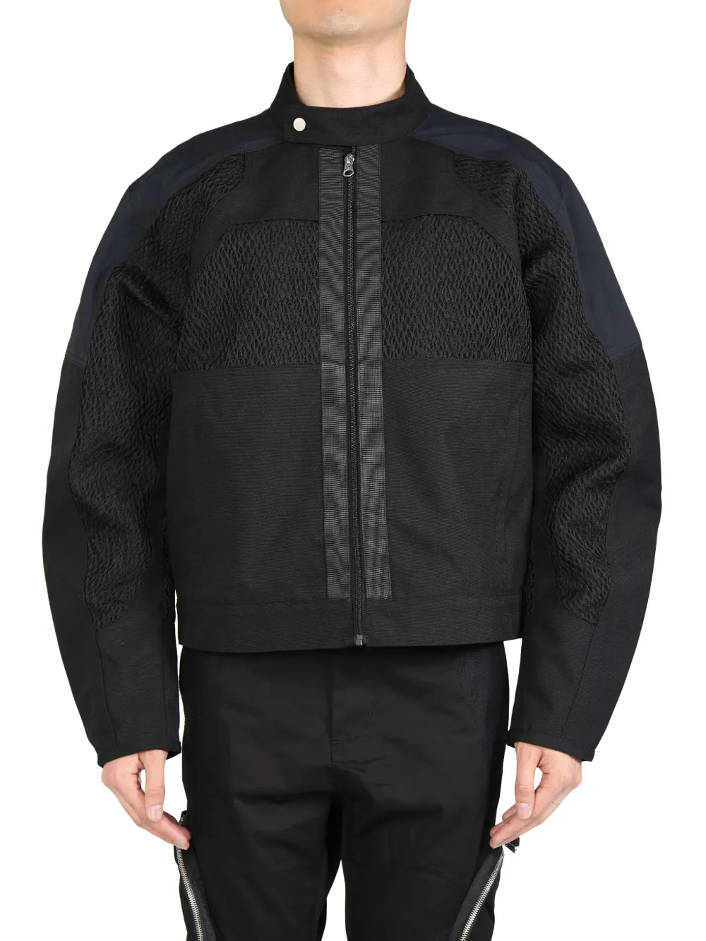 FFFPOSTALSERVICE motorcycle logo jacket - ブラック FFFPOSTALSERVICE motorcycle logo jacket - ブラック