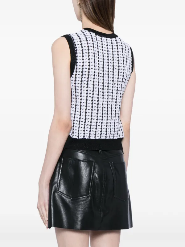 CHANEL Pre-Owned 1997 V-neck Bouclé Vest - Farfetch 