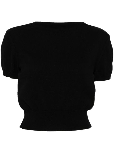 Affordable HOT SALE CHANEL 1995 scoop-back cashmere jumper Women