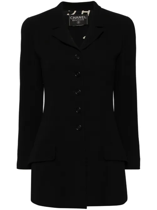 Blazer en laine à simple boutonnage (années 1990-2000) - CHANEL Pre-Owned - Modalova