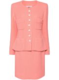 CHANEL Pre-Owned 1995 wool skirt suit - Pink