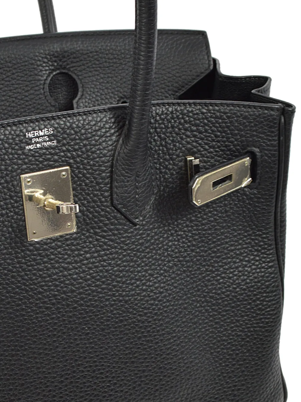 Pre-owned Hermes 2015 Birkin 30 Handbag In Black