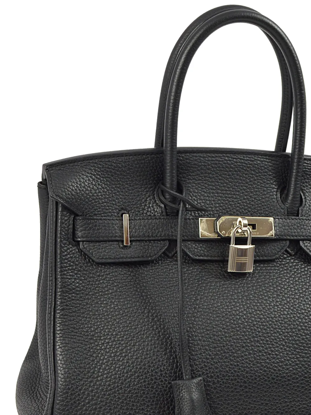 Pre-owned Hermes 2015 Birkin 30 Handbag In Black