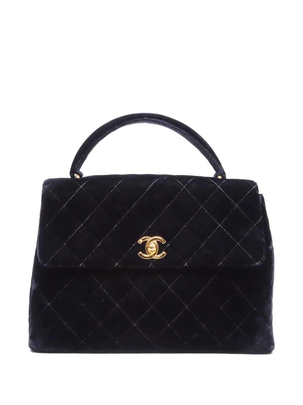 Pre-owned Chanel 1996-1997 Kelly Handbag In Black