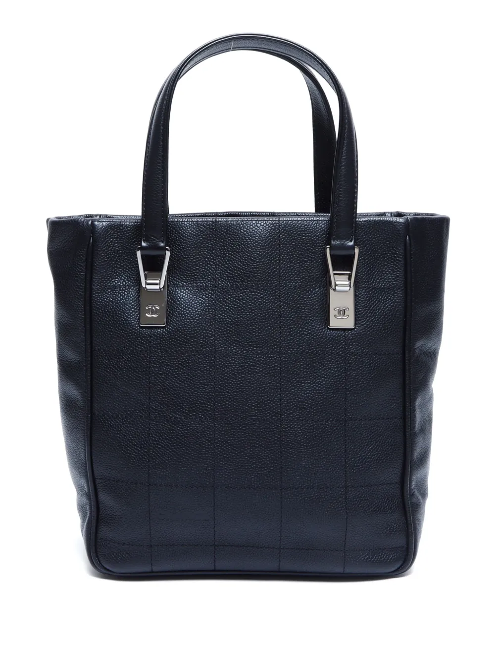CHANEL Pre-Owned 2003-2004 チョコバー ハンドバッグ - ブラック CHANEL Pre-Owned 2003-2004 チョコバー ハンドバッグ - ブラック