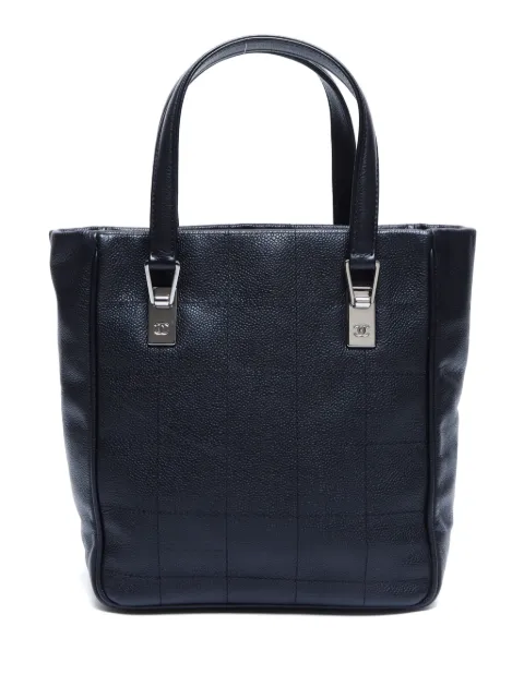 HOT SALE CHANEL 2003-2004 Choco Bar tote bag Women