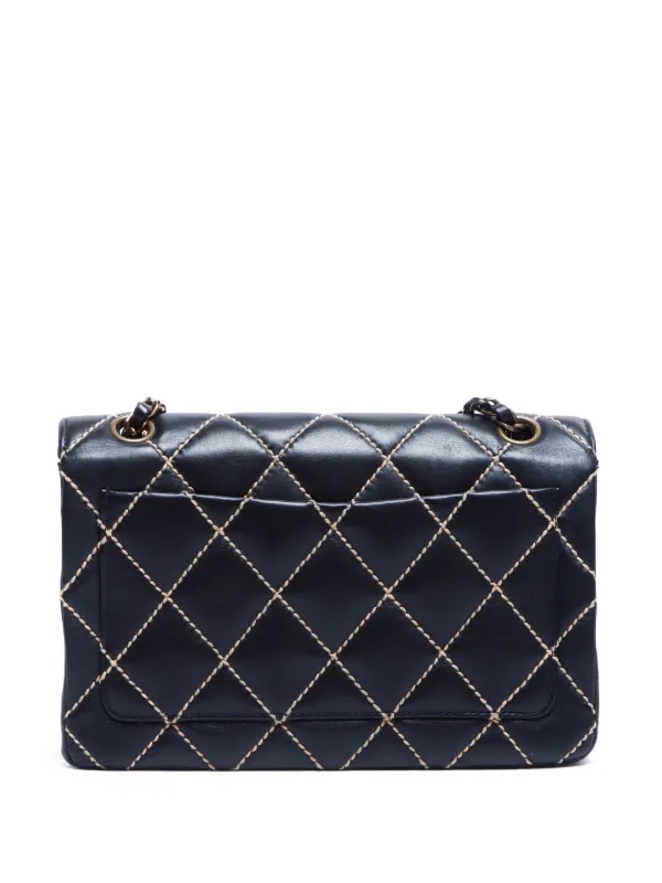 CHANEL Pre Owned 2000 2002 Wild Stitch Shoulder Bag Black FARFETCH ZA