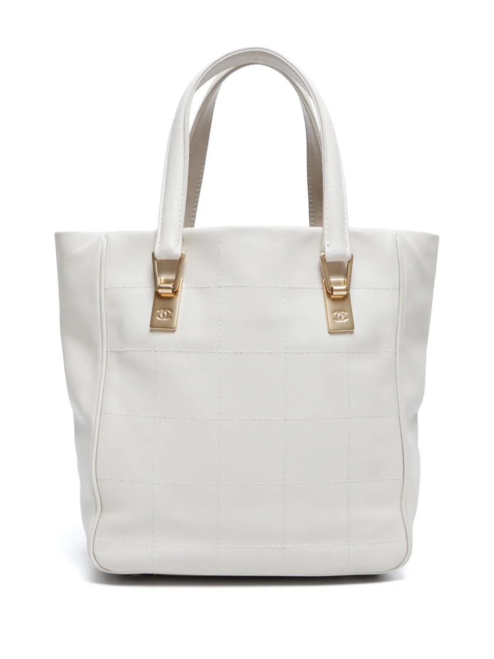 CHANEL Pre-Owned 2003-2004 Choco Bar tote bag - Wit