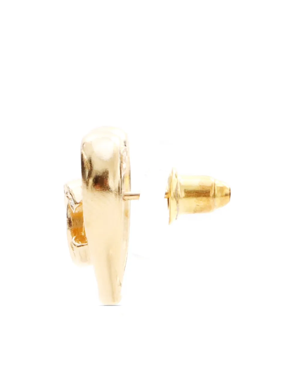 CHANEL Pre-Owned CC heart gold-plated earrings - Goud
