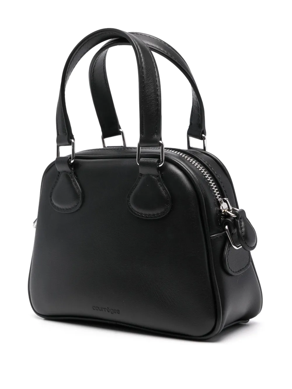 Courrèges Re-Issue leren crossbodytas Zwart