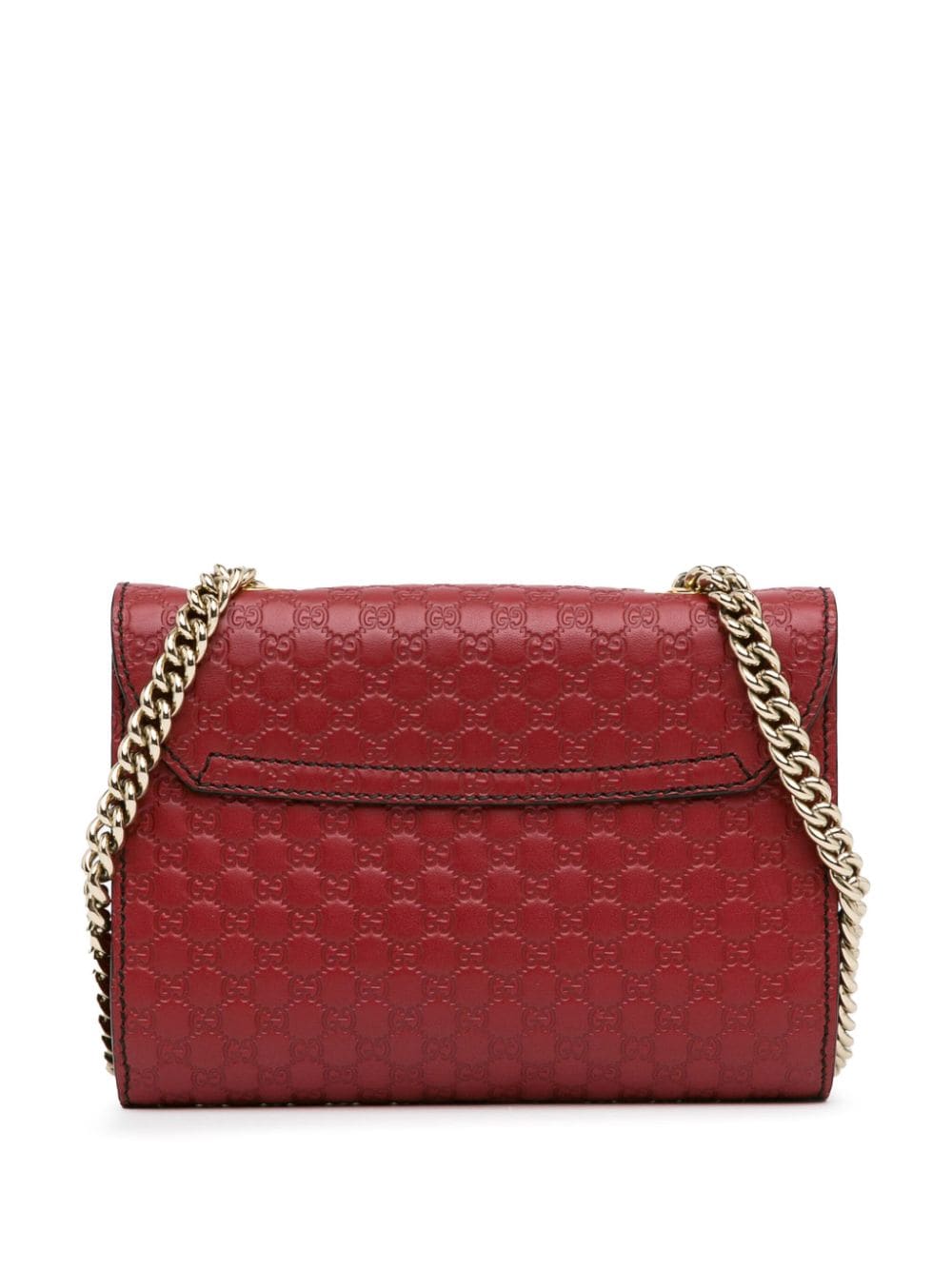 Gucci Pre-Owned 2016-2023 kleine Microguccissima Emily crossbodytas - Rood