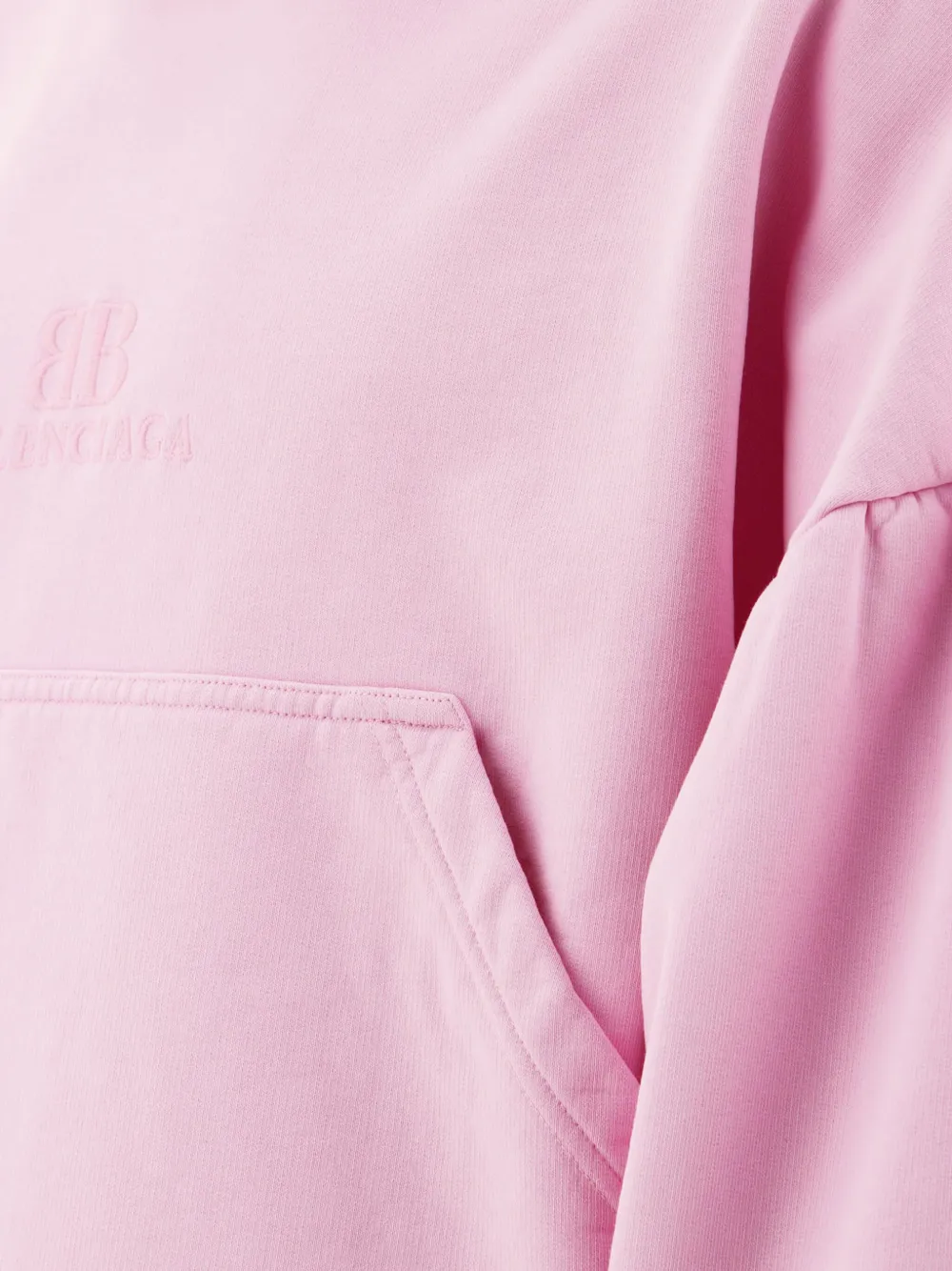 Balenciaga Hoodie met geborduurd logo Roze