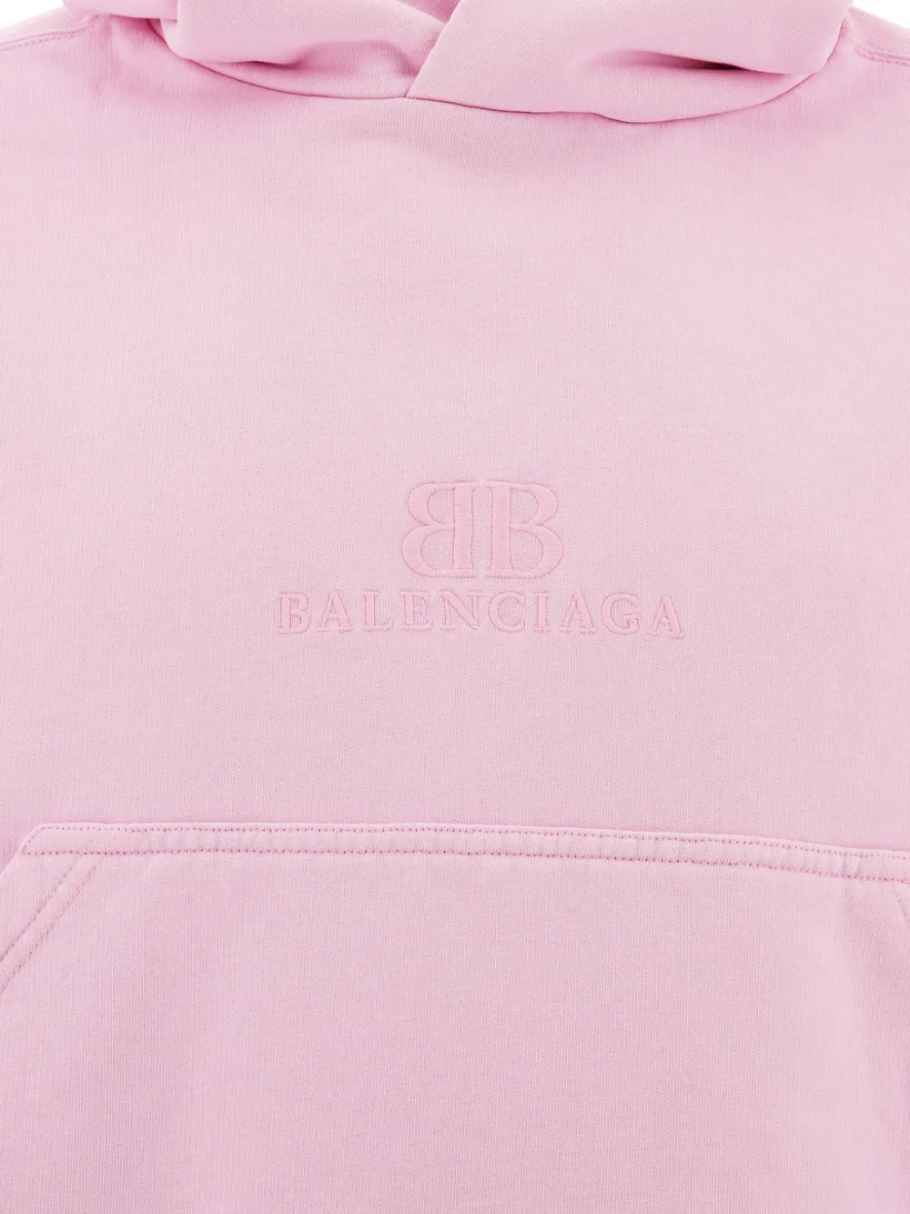 Balenciaga Hoodie met geborduurd logo Roze