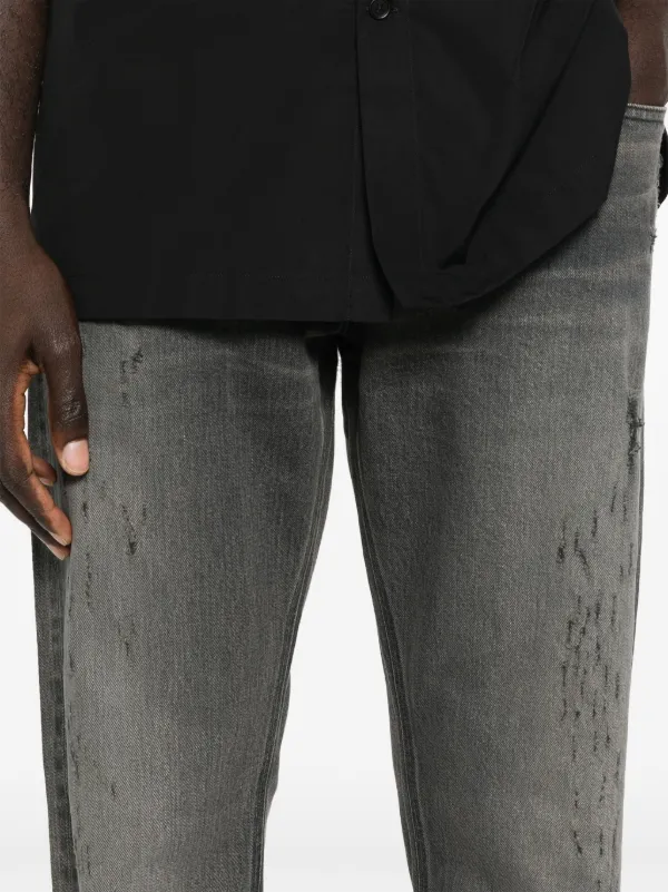 Givenchy ダメージ ストレートジーンズ | グレー | FARFETCH JP