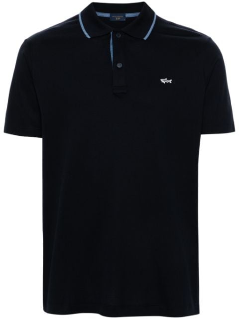 Paul & Shark logo-patch polo shirt