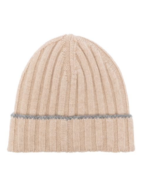 Brunello Cucinelli ribbed-knit cashmere beanie Men