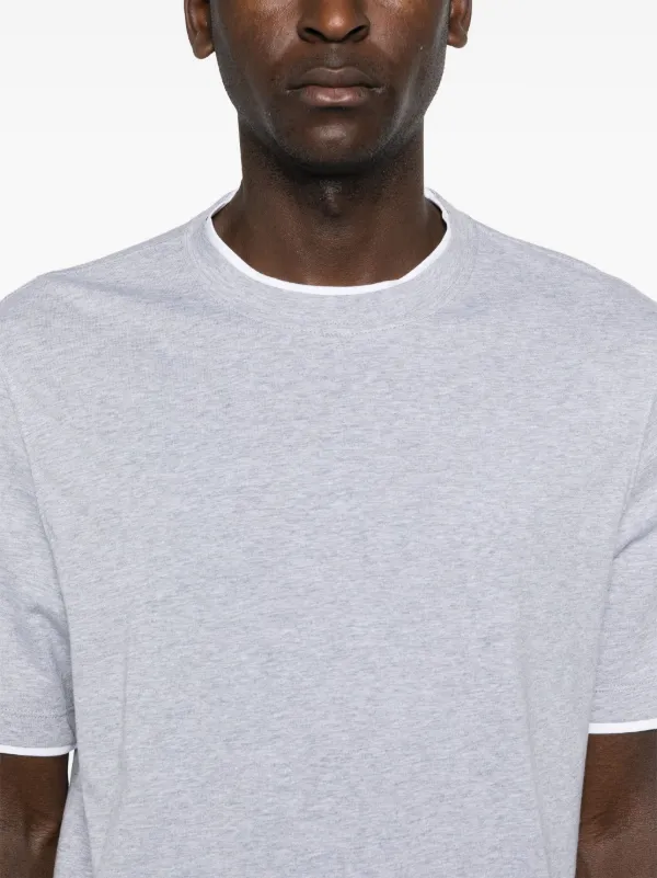 Brunello Cucinelli レイヤード Tシャツ | グレー | FARFETCH JP
