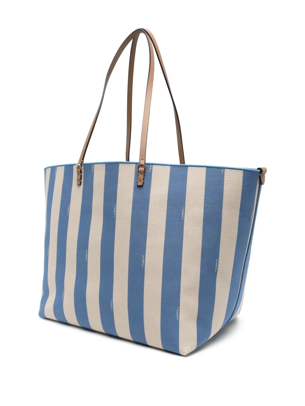 FENDI Roll grote katoenen shopper Blauw