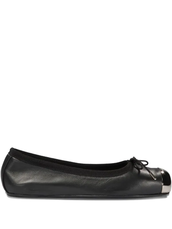 Alexander McQueen Metal toe-cap Ballet Pumps FARFETCH UK