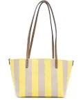 FENDI small Roll cotton tote bag - Yellow