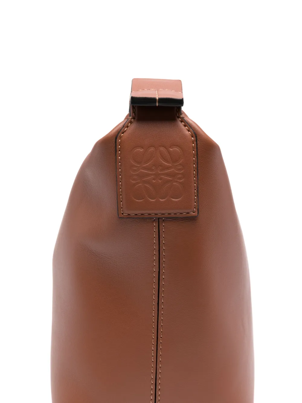 LOEWE Kleine Cubi leren schoudertas Bruin