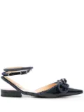 MACH & MACH Double Bow ballerina shoes - Blue