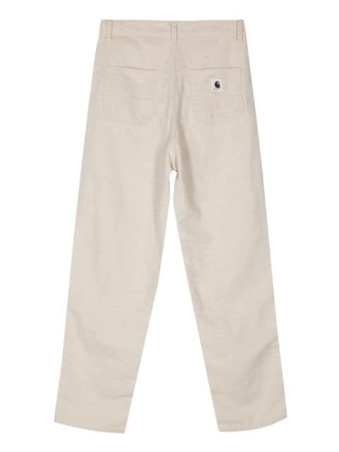 Ethel Double Knee mid-waist tapered trousers