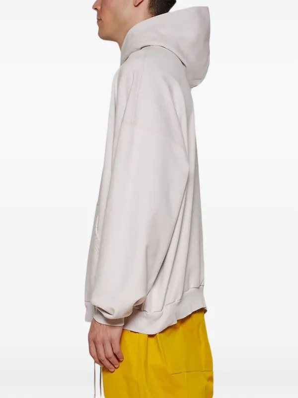 BALENCIAGA フーディ ホワイト BALENCIAGA - BALENCIAGA BACK ジップアップ フーディー