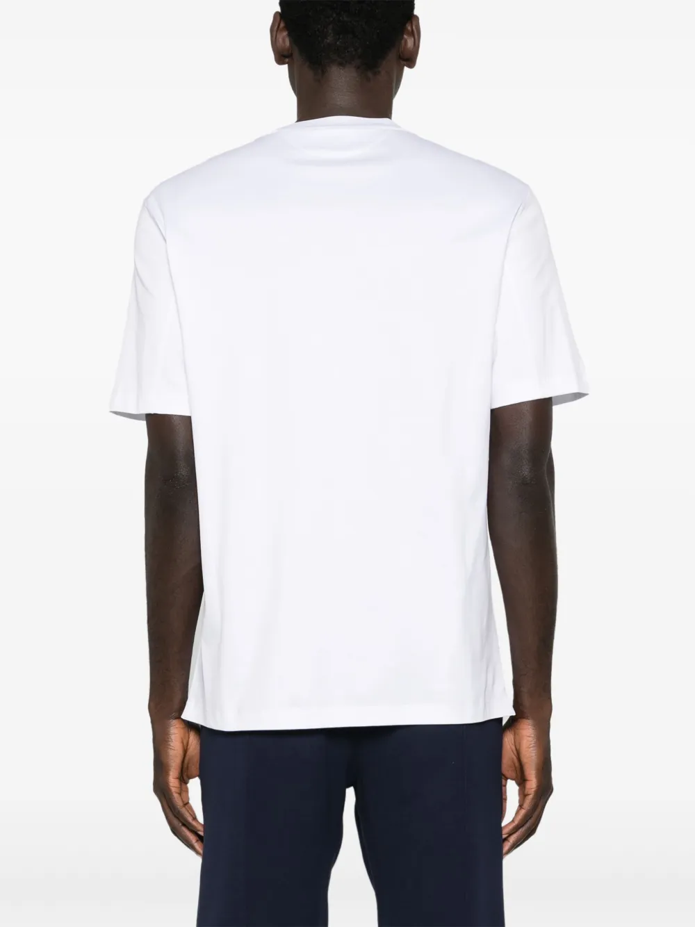 Brunello Cucinelli Cotton T-shirt With Logo Print In White