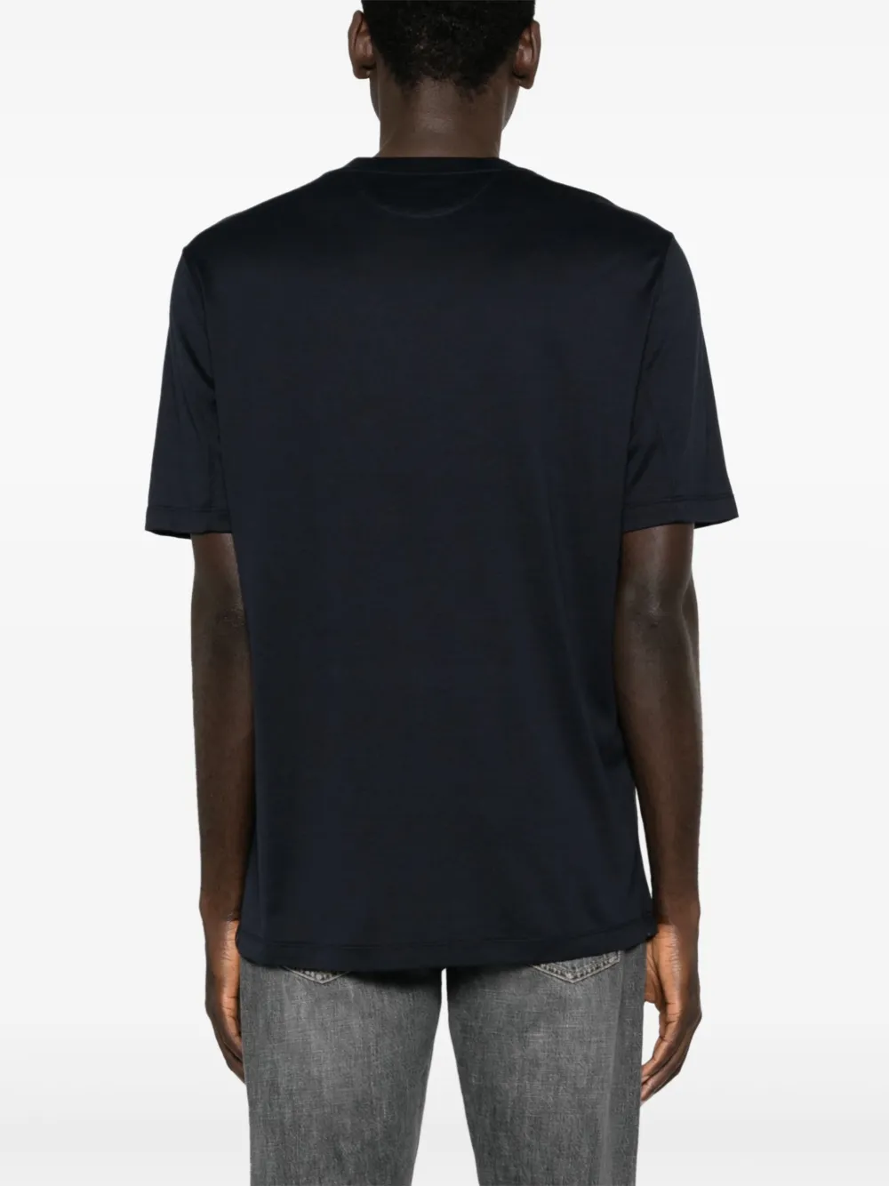 Brunello Cucinelli T-shirt met ronde hals Blauw
