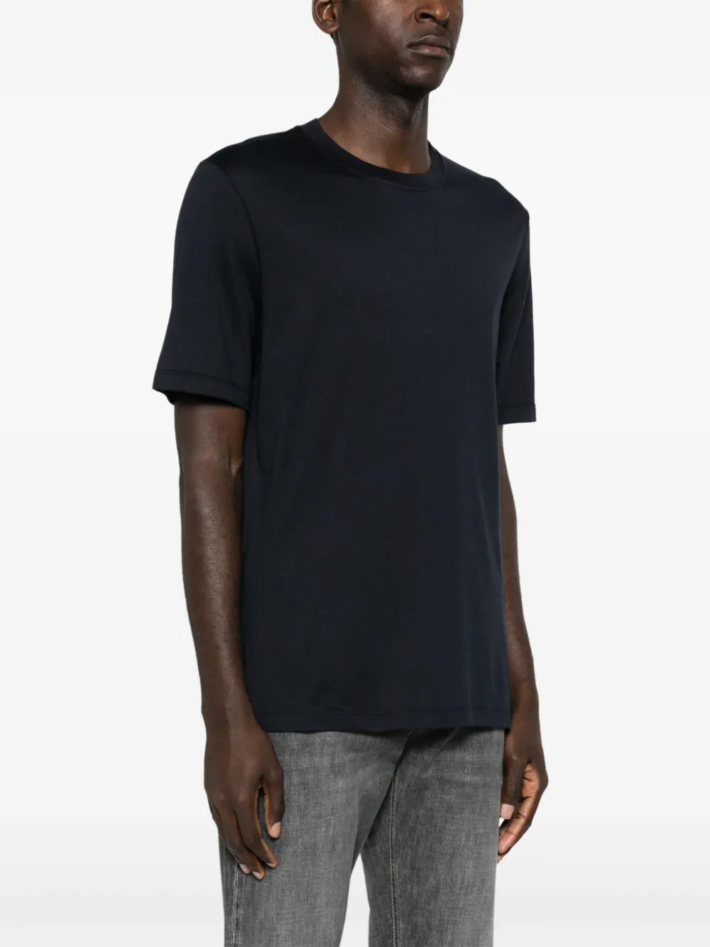 Brunello Cucinelli T-shirt met ronde hals Blauw