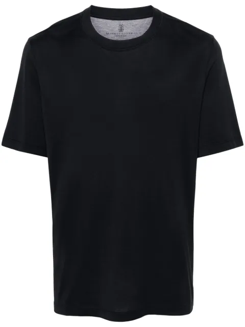 Brunello Cucinelli playera manga corta con cuello redondo