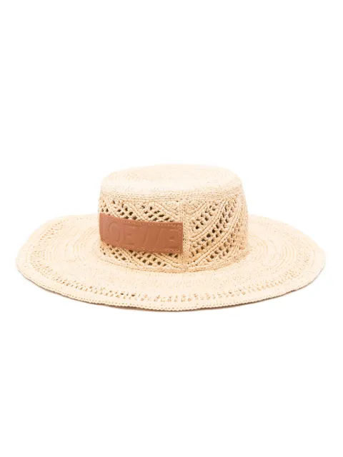 LOEWE gorro de pescador con parche del logo