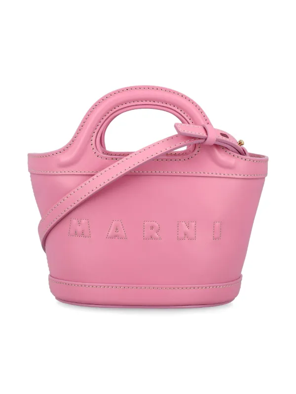 Marni Kids ロゴエンボス レザーバッグ | ピンク | FARFETCH JP