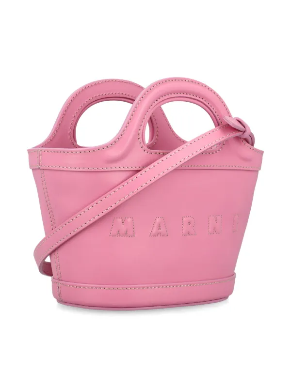 Marni Kids ロゴエンボス レザーバッグ | ピンク | FARFETCH JP
